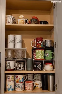 Stacking Adapter Plate for Coffee Mug/Cup Shelf