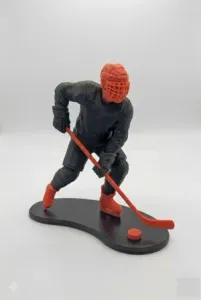 Ice Hockey Athlete Minimalist Square