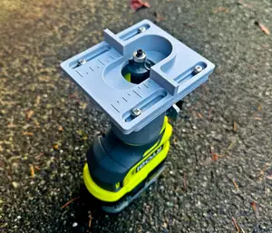 Ryobi Compact Router - 4" Sliding Bevel Guide