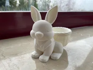 Easter Bunny Egg Holder Decor