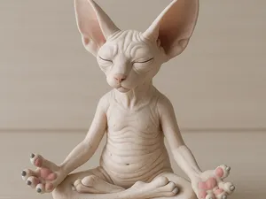 Chat Sphinx zen