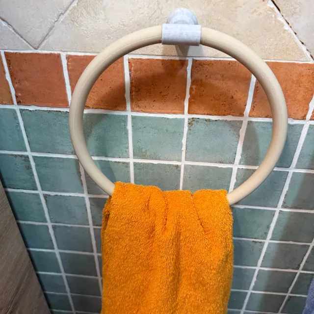 Hand Towel Ring Holder Modern Aesthetic Design — Image 2 of 9