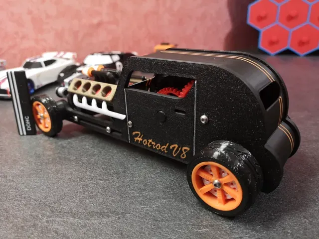 Hot Rod spring engine - V8 running — Image 7 of 17