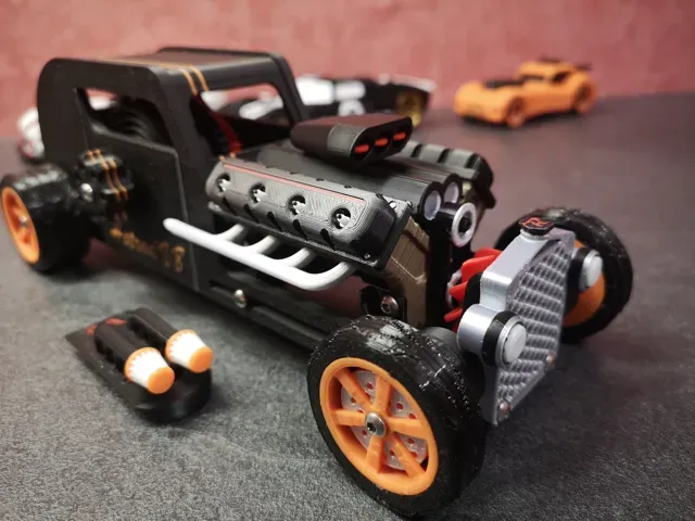 Hot Rod spring engine - V8 running — Image 4 of 17