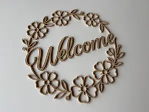 Welcome Blumenkranz und Türkranz