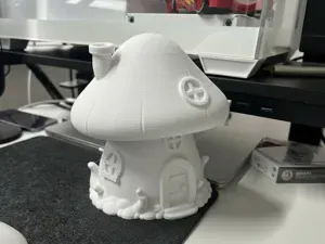 Whimsical Chibi Mushroom House