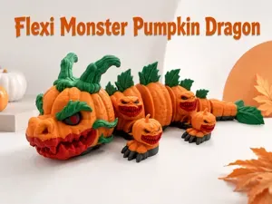 Flexi Monster Pumpkin Dragon – Halloween Dragon