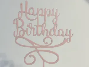 Cake Topper - Happy Birthday