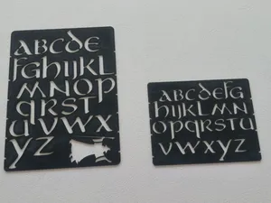 LOTR Aniron Alphabet Stencil + Gandalf
