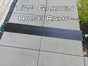 Garden Hose Ramp - Modular, Any Width, 1/2" Hose