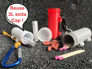 Mini bottle 65mm Container Reuse 2L Cap Pill box