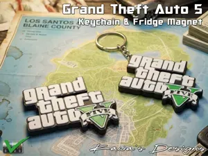 GTA 5 Keychain & Fridge Magnet