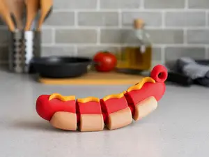 Flexi Hot Dog Toy – Articulated Fidget Food