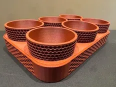 Decorative Plant Tray – 6-Pot Organizer