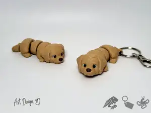 Articulated Dog Golden Retriever - Strong Joints