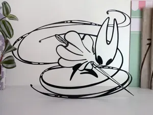 Hornet - Hollow Knight Silksong Line Art