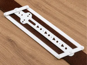 Self-Centering Leather Belt Hole Template