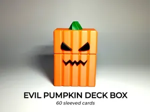 Evil Pumpkin Deck Box | 60 cards | Magic & Pokemon