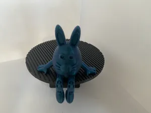 Articulated easter bunny