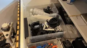 Boxenhalterung für Schublade