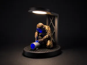 Welder LED Lamp - Functioning Flicker Weld Light!