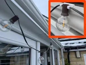 Outdoor LED String Light Gutter/Fascia Clip