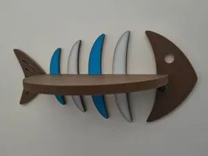 Modern Fish Wall Shelf | Nautical Decor
