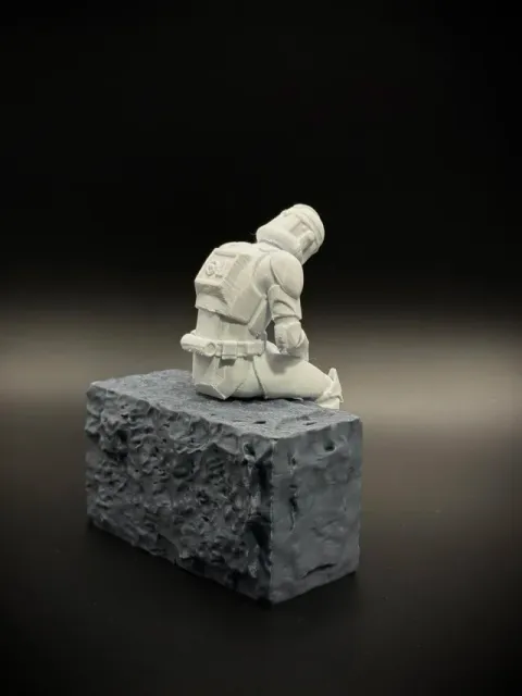 Sad Star Wars Clone Trooper Figurine ledge sitter! — Фото 3 из 5