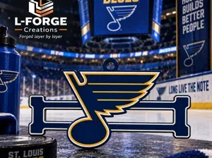 STL Blues Inspired Hair Tie Holder Keychain