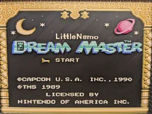 Little Nemo - The Dream Master NES Title Screen