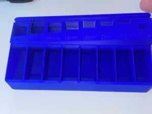 M3 bolt sorter gridfinity with pin