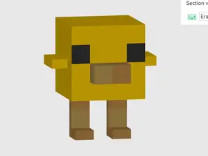 Minecraft Baby Chicken Figure By Jaebii