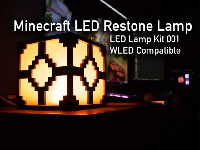 Minecraft Restone Lamp (LED Lamp Kit 001 & WLED)