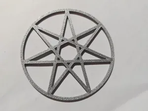 Amuleto de estrella de 7 puntas