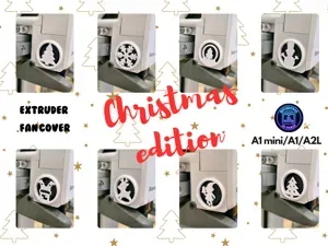 Fan cover A1 mini/A1/A2L - Christmas Edition