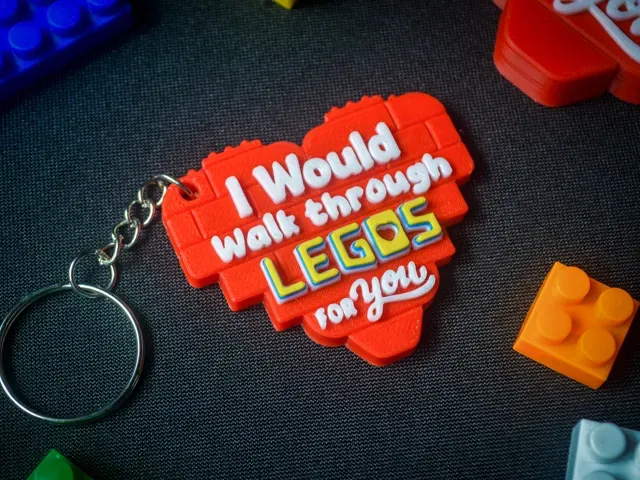 Magnet & Keychain-I Would Walk Through Legos For U — Фото 4 из 8