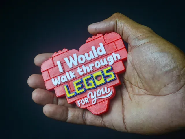 Magnet & Keychain-I Would Walk Through Legos For U — Фото 7 из 8