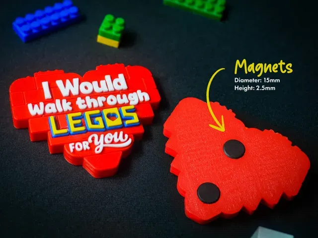 Magnet & Keychain-I Would Walk Through Legos For U — Фото 5 из 8