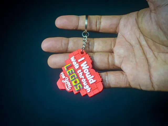 Magnet & Keychain-I Would Walk Through Legos For U — Фото 6 из 8