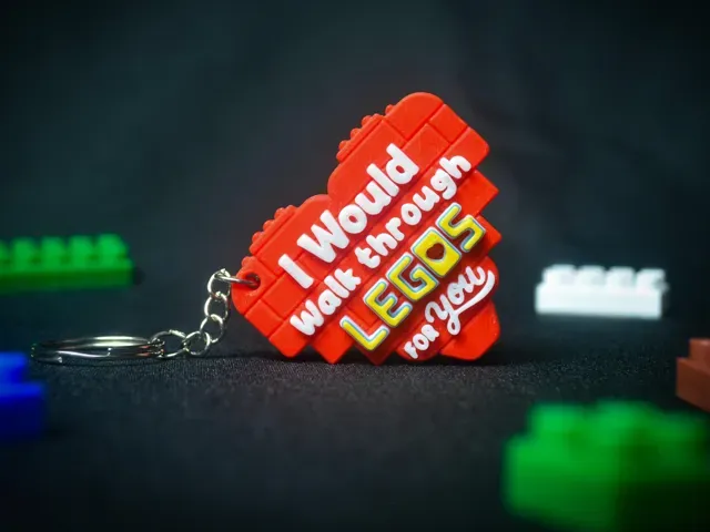 Magnet & Keychain-I Would Walk Through Legos For U — Фото 3 из 8