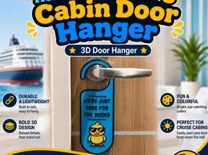 Cruise Duck Door Hanger – Just Here For the Ducks