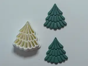 Christmas Tree Polymer Clay Cutter Earrings