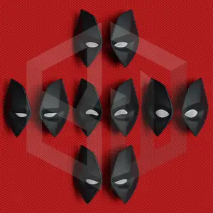 Textured Eye Pack For DeadPool Textured Helmets