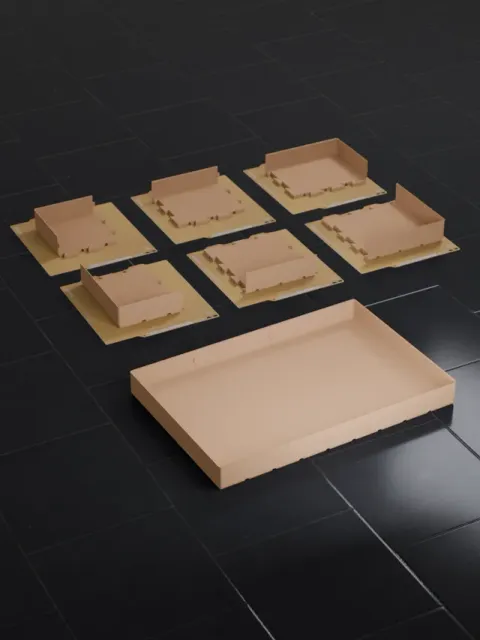 Gridfinity 9x6 Bin (5U) Dovetail Split Fit A1 Mini — Image 3 of 5