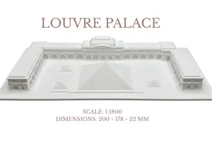 Louvre Palace – 1:1800 Scale 3D Model