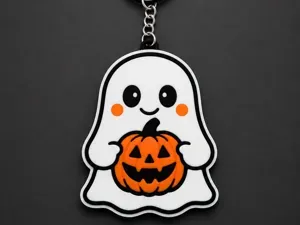 Halloween Ghost Keychain