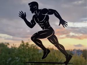 Running Man – Dynamic 2D Wall Art for 3D Printing