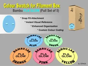 Filament Box Swatch - Bambu PLA GLOW