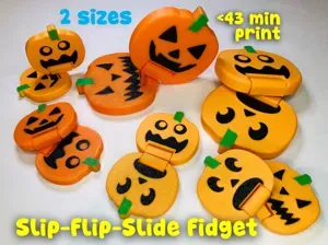 Halloween Pumpkin Slide + Flip Fidget Toy (44 min)