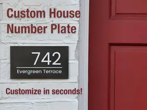 House / Office Number Plate Generator
